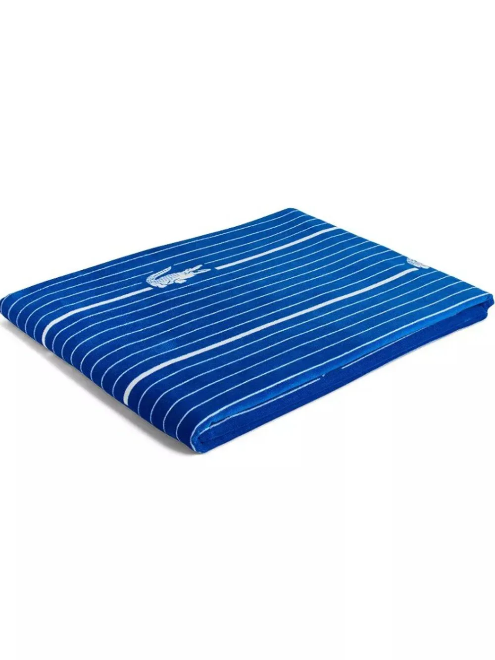 NWT 2 Lacoste Crocodile Print Shirting Cotton Beach Towel -2